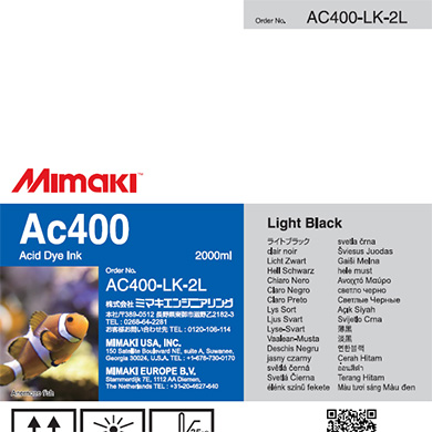 Ac400　酸性染料インクパック ライトブラック