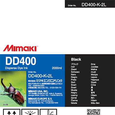 DD400　分散染料インクパック　 ブラック