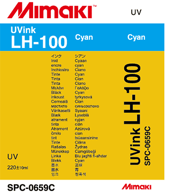 LH-100　UV硬化インクカートリッジ シアン