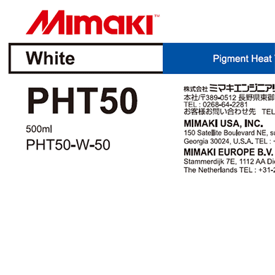 PHT50　熱転写顔料インクパック ホワイト
