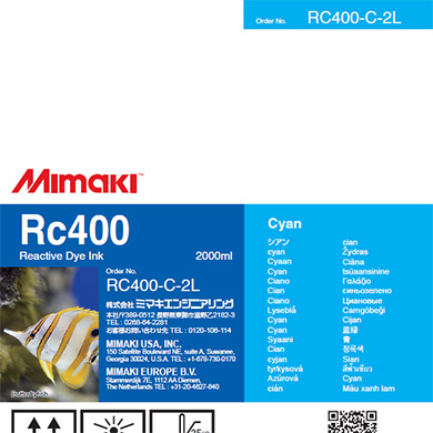 Rc400　反応染料インクパック シアン