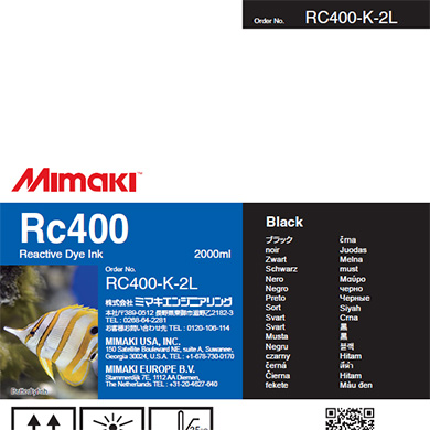 Rc400　反応染料インクパック ブラック