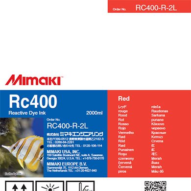 Rc400　反応染料インクパック レッド
