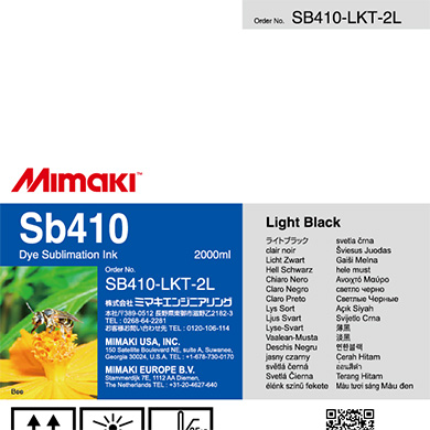 Sb410　昇華転写インクパック ライトブラックT