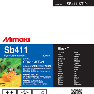 Sb411　昇華転写インクパック ブラックT
