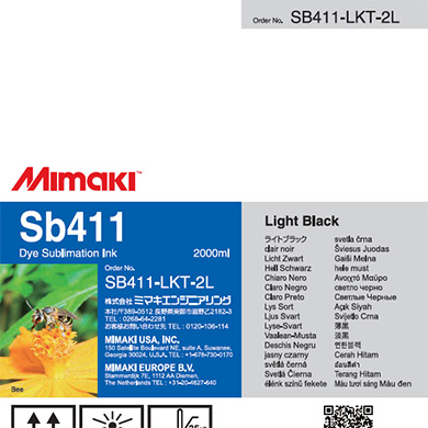 Sb411　昇華転写インクパック ライトブラックT