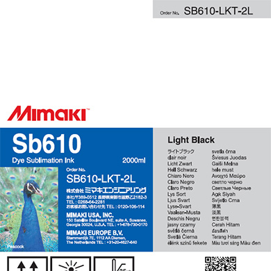 Sb610　昇華転写インクパック ライトブラックT