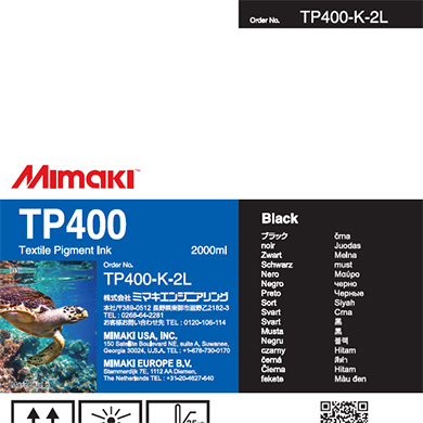TP400　捺染顔料インクパック　 ブラック