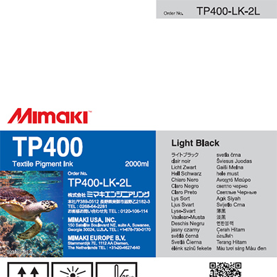 TP400　捺染顔料インクパック　 ライトブラック